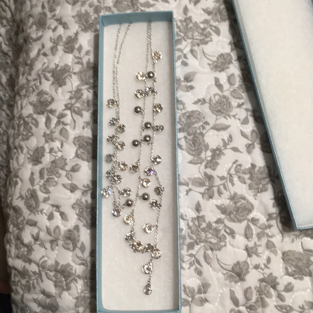 Chacha lariat touchstone crystal necklace